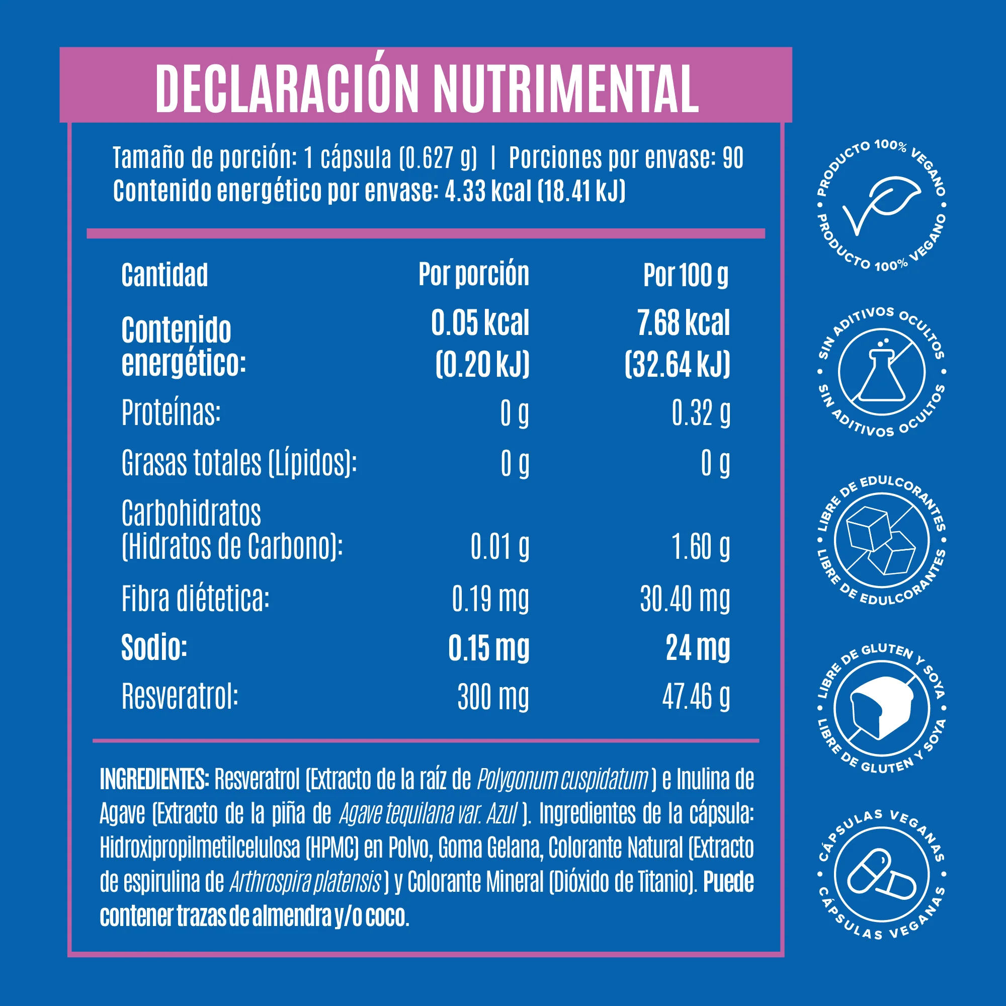 Resveratrol - 90 Porciones - Pack - Image 5
