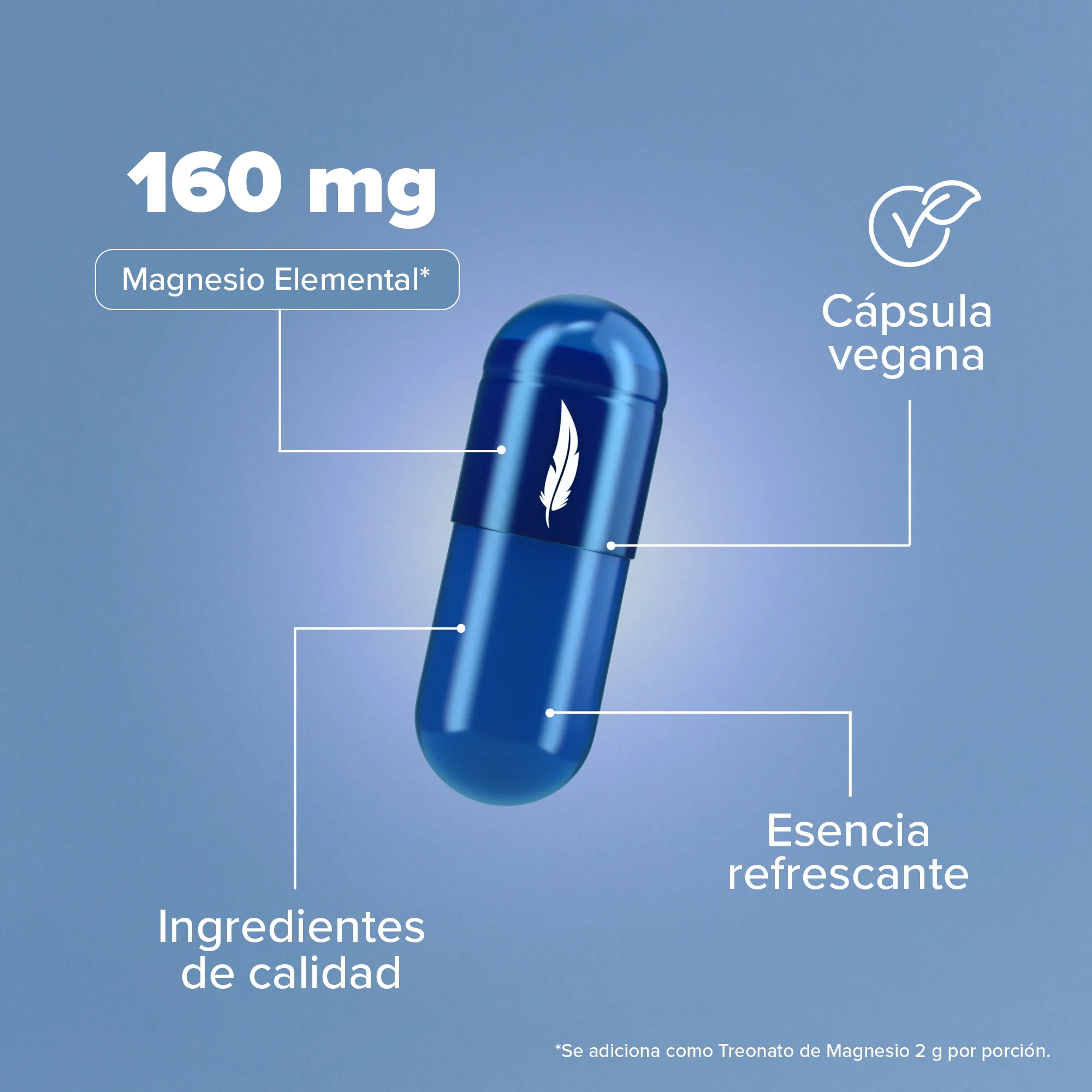 Treonato de Magnesio - 180 Cápsulas - 60 Porciones - Pack - Image 6